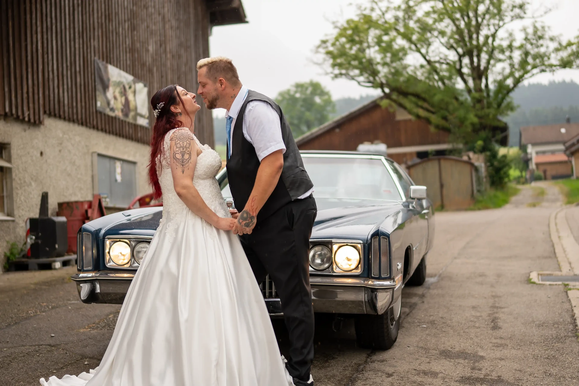 Oldtimer Hochzeitsfoto